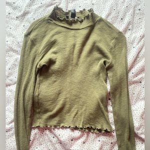 Forever 21 Green Turtleneck